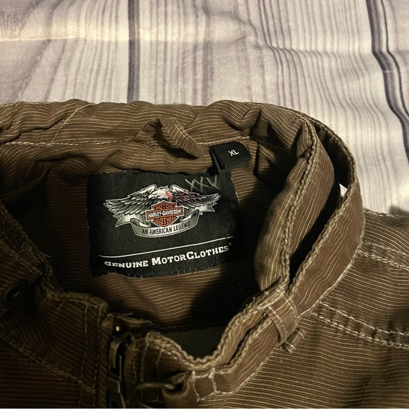 Men's Harley Davidson Genuine  Motorclothes Military Style 2011 Jacket - Picture 3 of 16